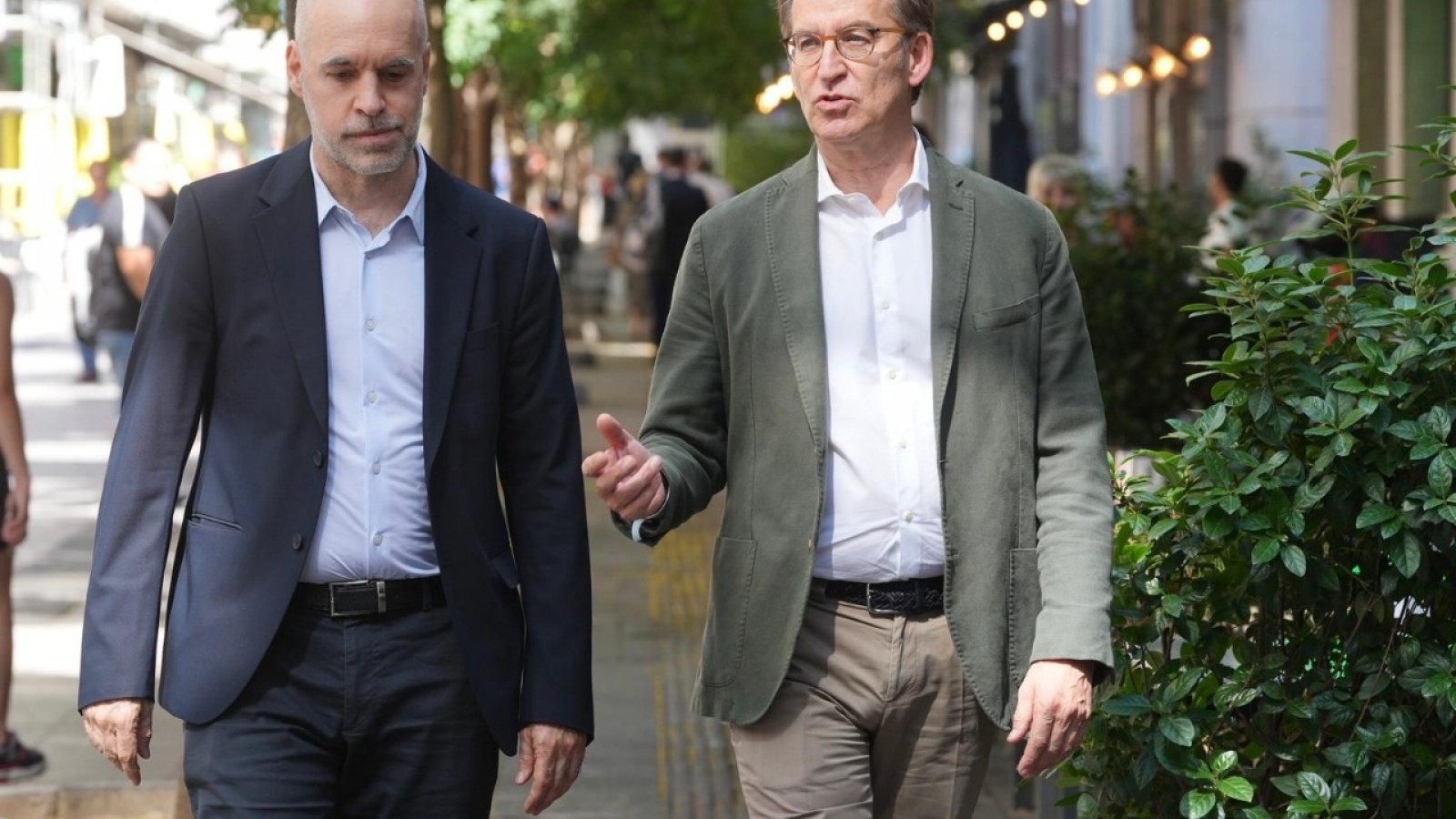 Rodríguez Larreta se reunió con Alberto Núñez Feijóo, presidente del Partido Popular español